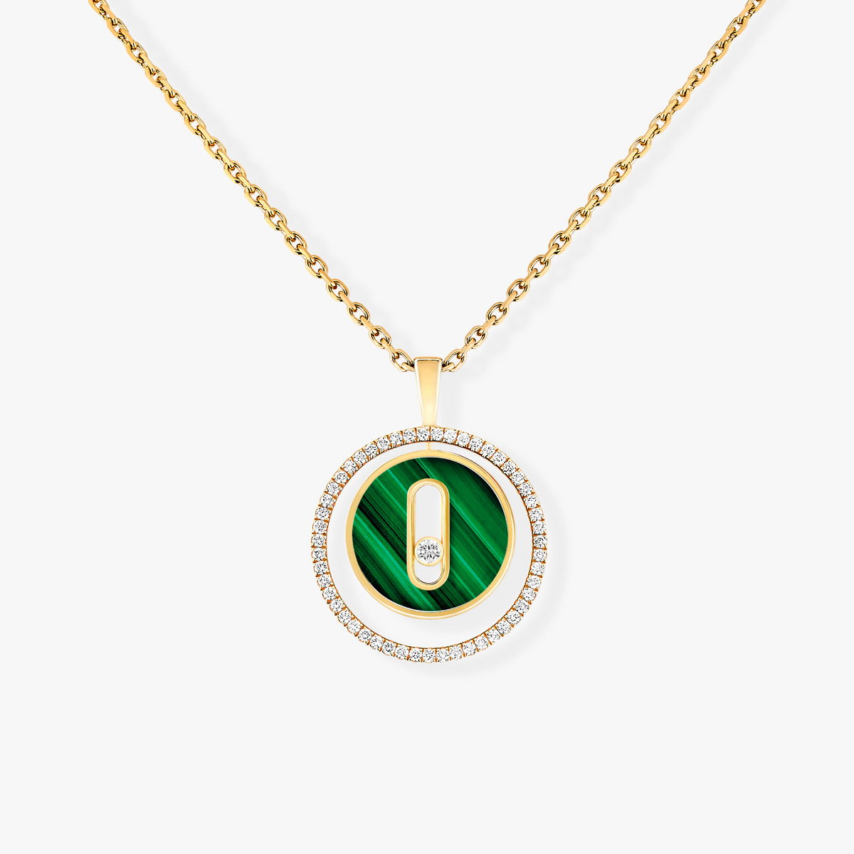 [⭐Hyrra Jewelry]Demo MOVE 1 DIAMOND MALACHITE GOLD DIAMOND NECKLACE