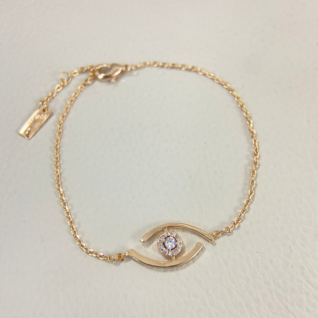 [⭐Hyrra Jewelry]Demo Eye Pave-Set Diamond Bracelet