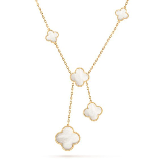 [⭐Hyrra Jewelry]CLOVER MOTHER OF PEARL NECKLACE 6 MOTIF
