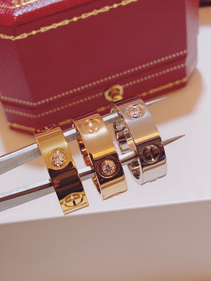 [⭐Hyrra Jewelry]Three-Diamond Ring