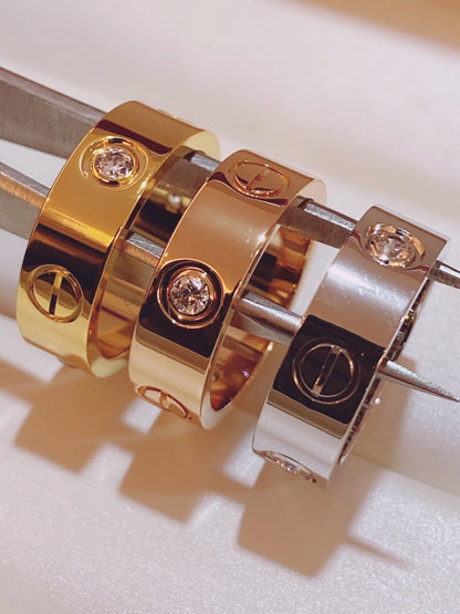 [⭐Hyrra Jewelry]Three-Diamond Ring