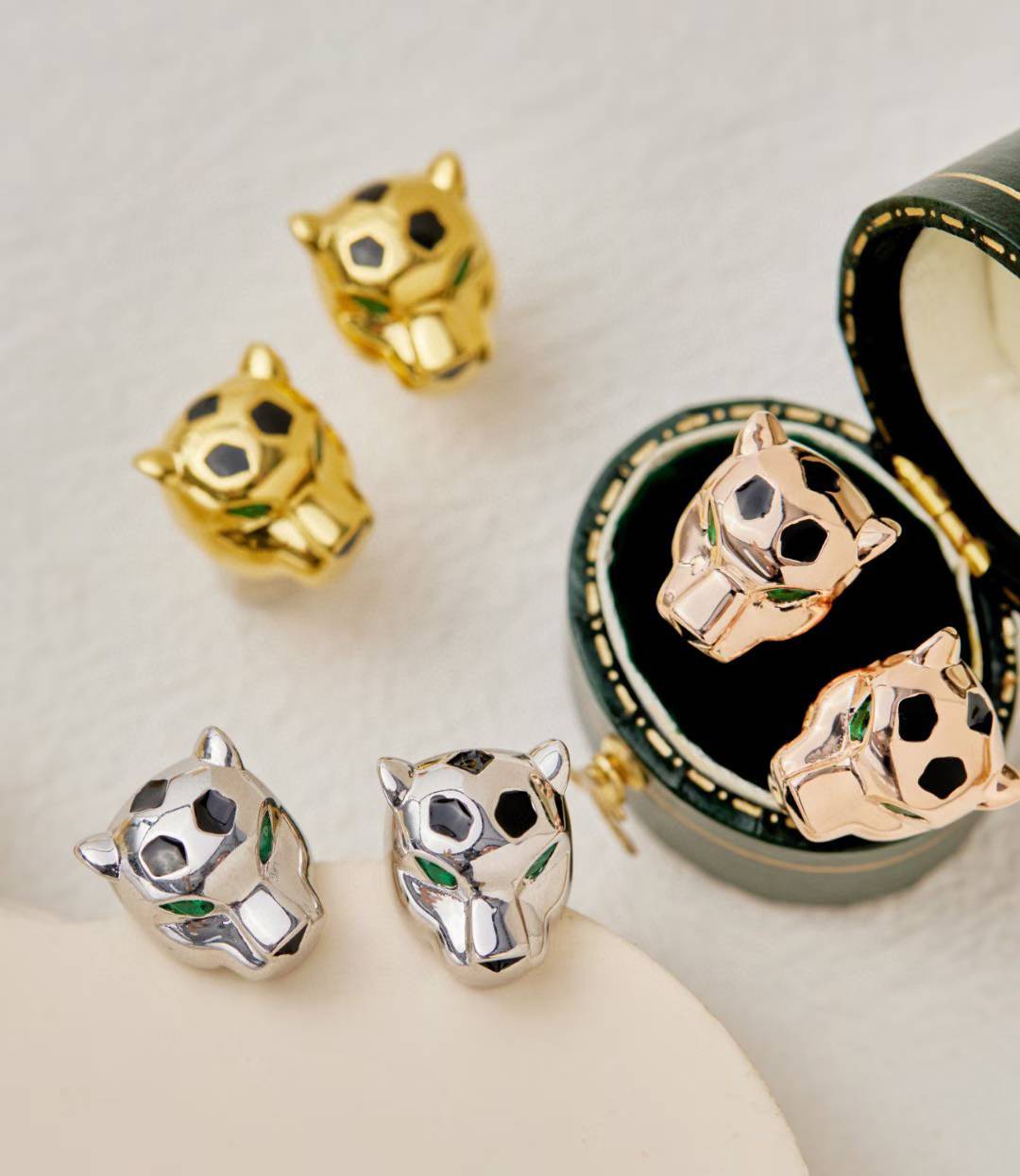[⭐Hyrra Jewelry]CHRRTAH-PRINT STUD EARRINGS, THREE COLORS