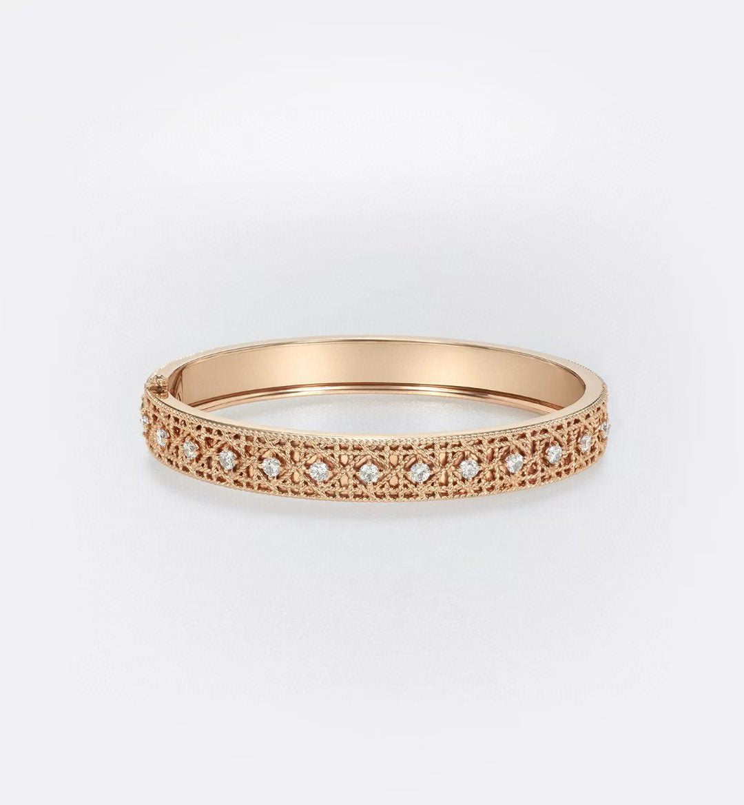 [⭐Hyrra Jewelry]2026 WOVEN-PATTERN BRACELET SET WITH FULL DIAMOND INLAY THREE-COLORS