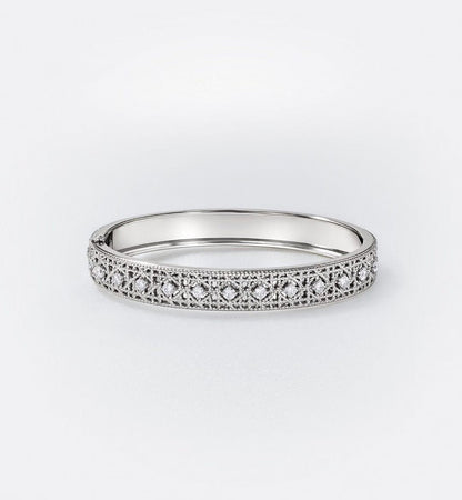 [⭐Hyrra Jewelry]2026 WOVEN-PATTERN BRACELET SET WITH FULL DIAMOND INLAY THREE-COLORS