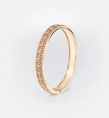 [⭐Hyrra Jewelry]2026 WOVEN-PATTERN BRACELET SET WITH FULL DIAMOND INLAY THREE-COLORS