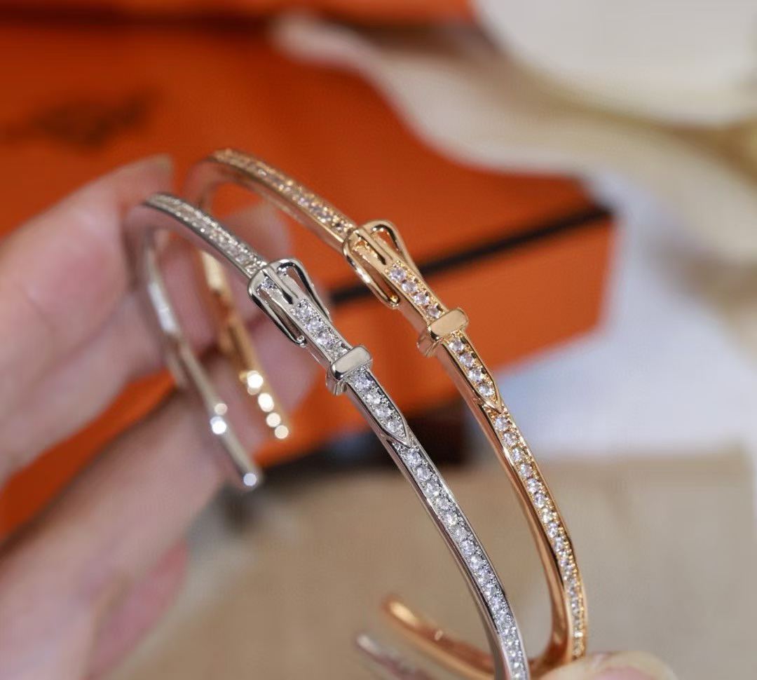 [⭐Hyrra Jewelry]DIAMOND-ENCRUSTED BRACELET THREE COLORS