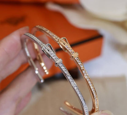 [⭐Hyrra Jewelry]DIAMOND-ENCRUSTED BRACELET THREE COLORS