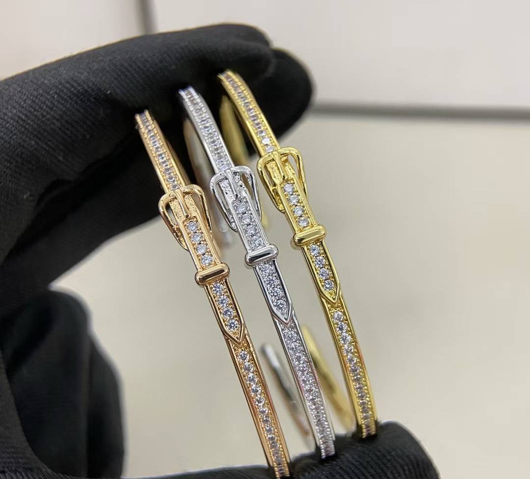 [⭐Hyrra Jewelry]DIAMOND-ENCRUSTED BRACELET THREE COLORS