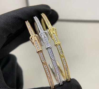 [⭐Hyrra Jewelry]DIAMOND-ENCRUSTED BRACELET THREE COLORS
