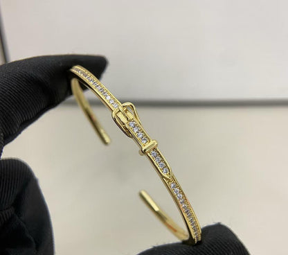 [⭐Hyrra Jewelry]DIAMOND-ENCRUSTED BRACELET THREE COLORS