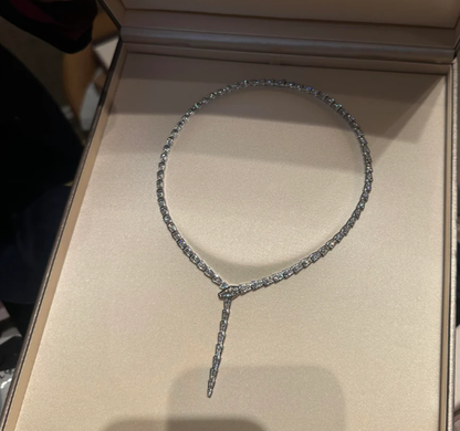 [⭐Hyrra Jewelry]NEW！SERPENT DIAMOND NECKLACE