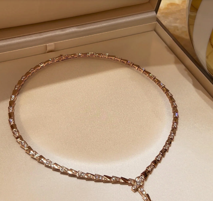 [⭐Hyrra Jewelry]NEW！SERPENT DIAMOND NECKLACE