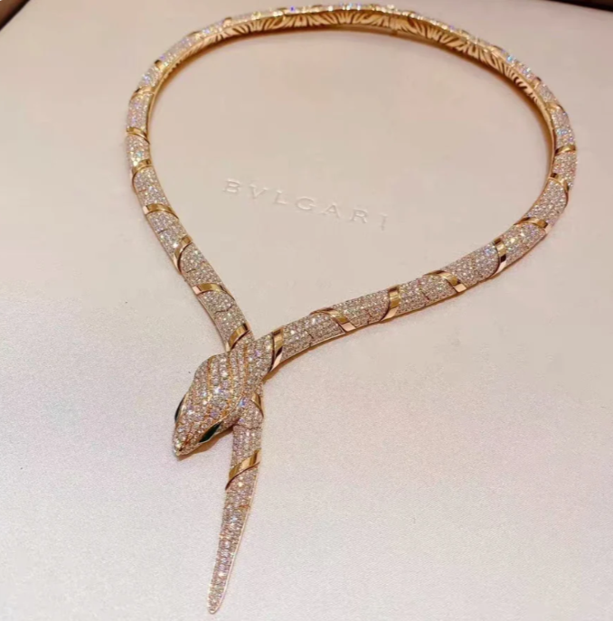 [⭐Hyrra Jewelry]HAUTE COUTURE GOLD SERPENTI NECKLACE