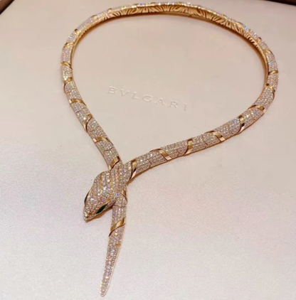 [⭐Hyrra Jewelry]HAUTE COUTURE GOLD SERPENTI NECKLACE