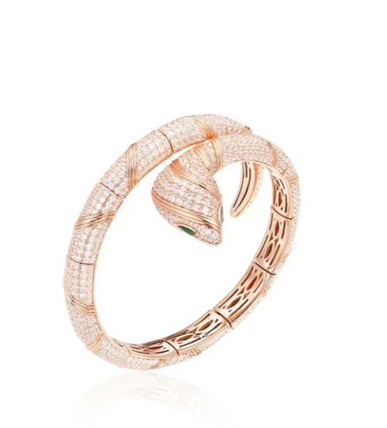 [⭐Hyrra Jewelry]HAUTE COUTURE GOLD SERPENTI BRACELET