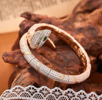 [⭐Hyrra Jewelry]HAUTE COUTURE GOLD SERPENTI BRACELET