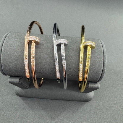 [⭐Hyrra Jewelry]JUSTE BRACELET 2.5MM  DIAMONDS