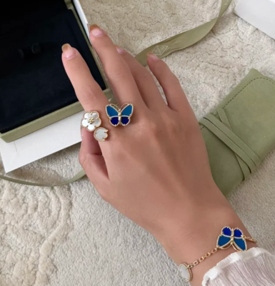 [⭐Hyrra Jewelry]2026 NEW TWIN BUTTERFLY LUCKY RING