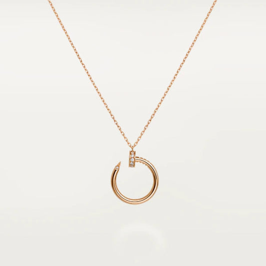 [⭐Hyrra Jewelry]JUSTE NECKLACE PINK GOLD