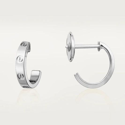 [⭐Hyrra Jewelry]LOVE EARRINGS 2.65MM SILVER