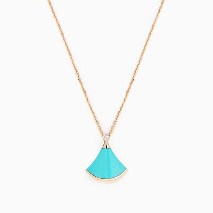 [⭐Hyrra Jewelry]DREAM NECKLACE TURQUOISE PINK GOLD