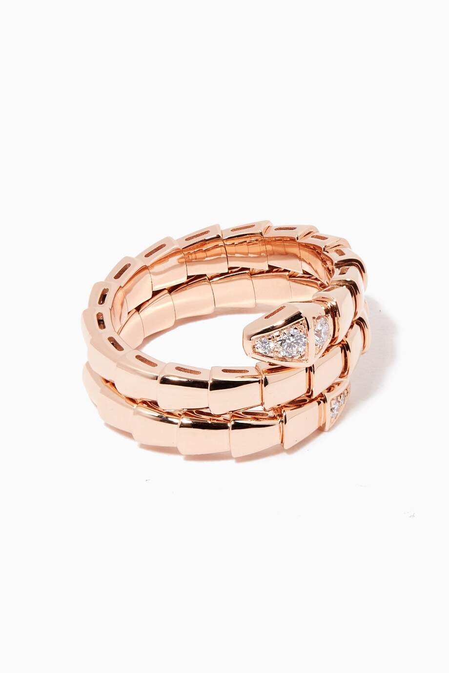 [⭐Hyrra Jewelry]SERPENTS DOUBLE ROW DIAMOND RING