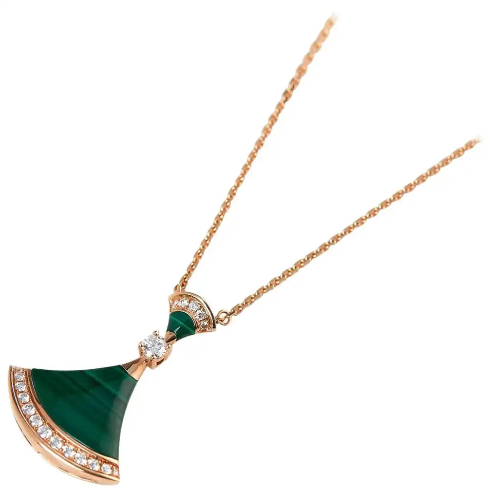 [⭐Hyrra Jewelry]DREAM NECKLACE MALACHITE DIAMOND