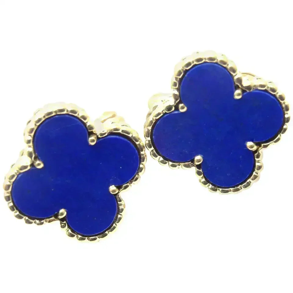 [⭐Hyrra Jewelry]CLOVER MINI 9.5MM TURQUOISE EARRINGS