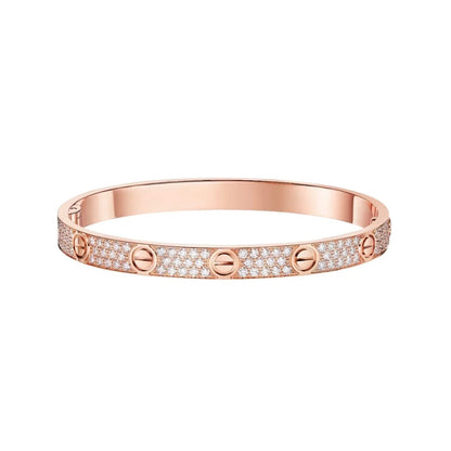 [⭐Hyrra Jewelry]LOVE BRACELET 6.1MM DIAMOND-PAVED