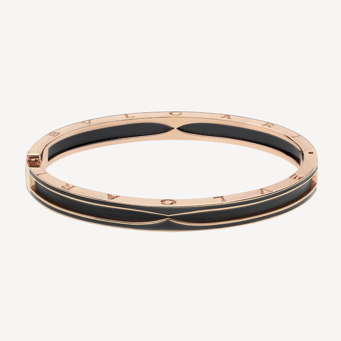 [⭐Hyrra Jewelry]ZERO 1 PINK GOLD WITH MATTE BLACK CERAMIC BRACELET
