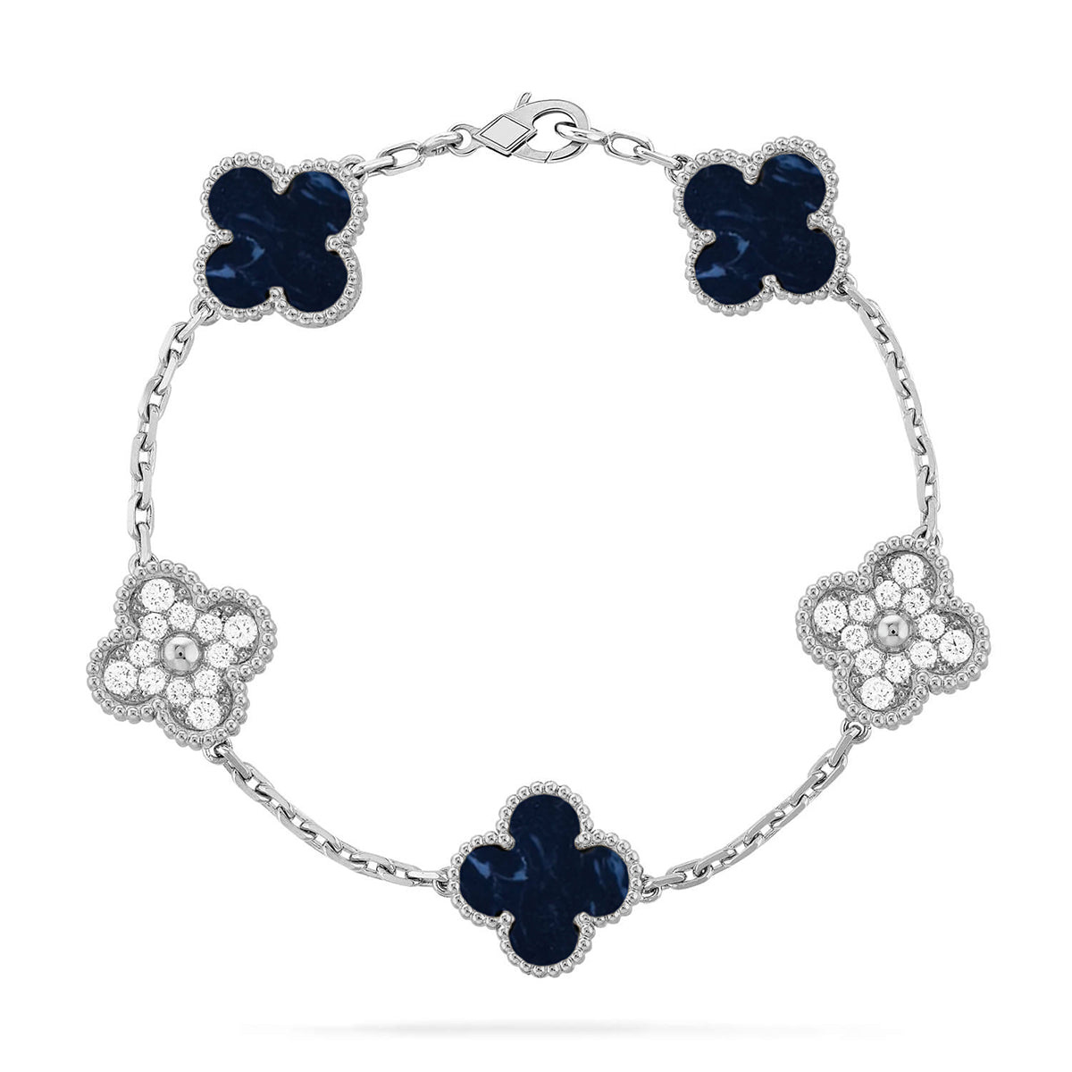 [⭐Hyrra Jewelry]CLOVER 5 MOTIF PIETERSITE BRACELET COLLECTION