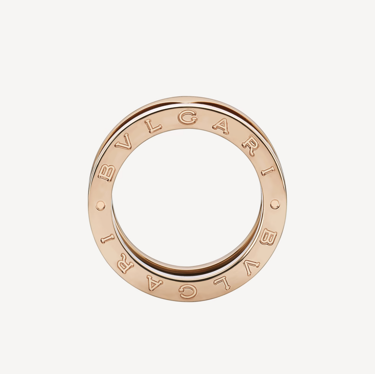 [⭐Hyrra Jewelry]ZERO 1 TWO-BAND LOOPS AND BLACK CERAMIC PINK GOLD RING