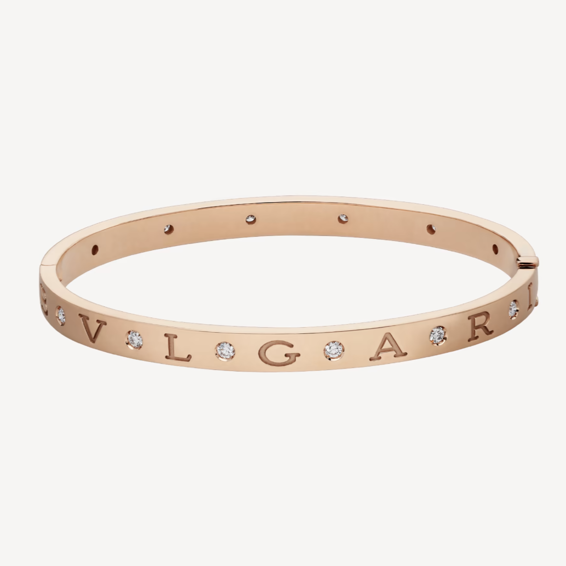 [⭐Hyrra Jewelry]ZERO 1 PINK GOLD 12 DIAMONDS BRACELET