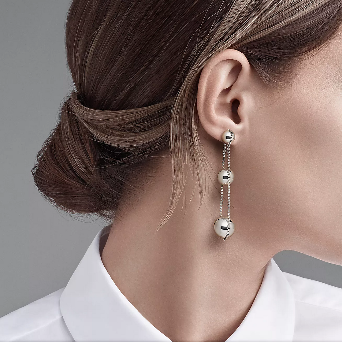 [Hyrra Jewelry]TRIPLE DROP SILVER EARRINGS