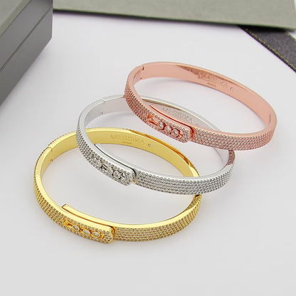 [⭐Hyrra Jewelry]Move Noa Full Pavé Diamond Bangle Bracelet