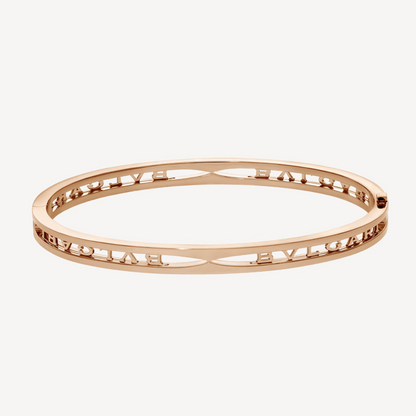 [⭐Hyrra Jewelry]ZERO 1 SPIRAL LOGO PINK GOLD BRACELET