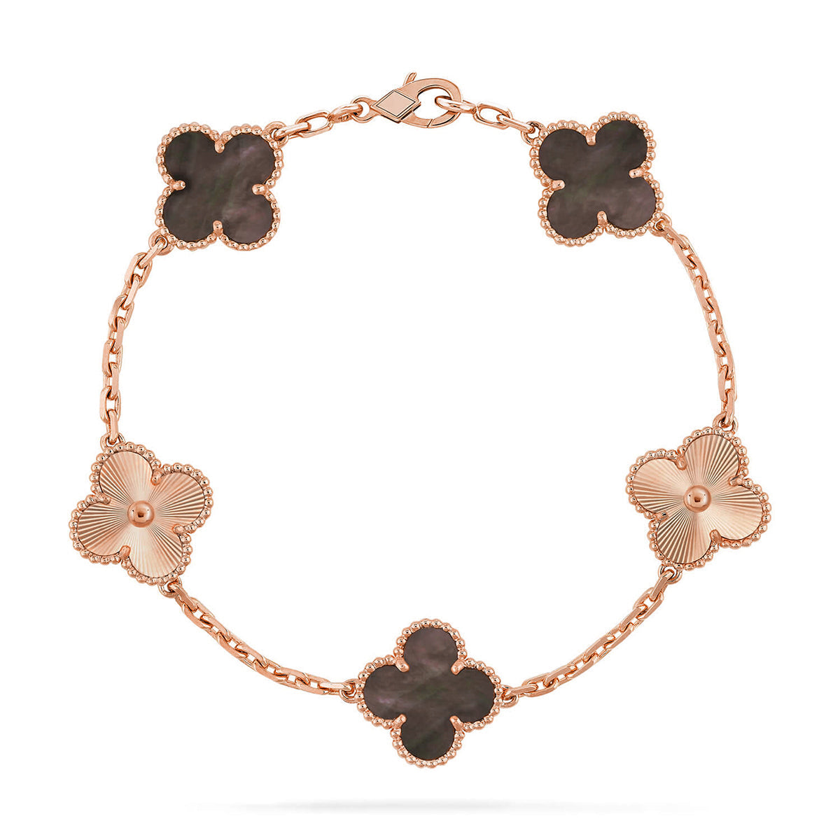 [⭐Hyrra Jewelry] CLOVER 5 MOTIF GRAY MOP BRACELET COLLECTION