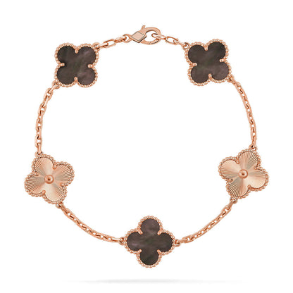 [⭐Hyrra Jewelry] CLOVER 5 MOTIF GRAY MOP BRACELET COLLECTION