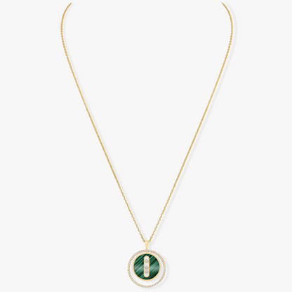 [⭐Hyrra Jewelry]Demo MOVE 3 DIAMOND MALACHITE GOLD DIAMOND NECKLACE