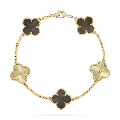 [⭐Hyrra Jewelry] CLOVER 5 MOTIF GRAY MOP BRACELET COLLECTION