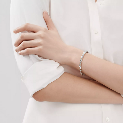 [Hyrra Jewelry]HARDWEAR SMALL LINK 26 MOTIF SILVER BRACELET
