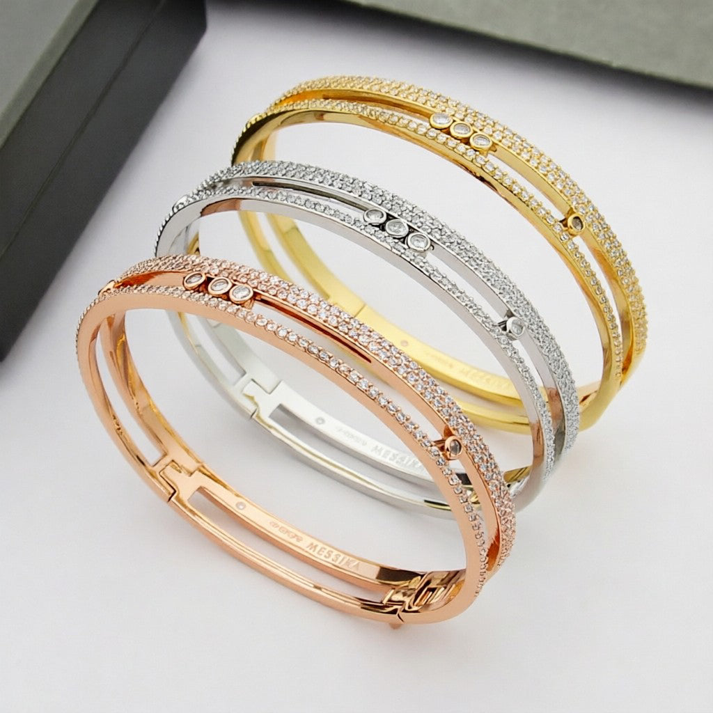 [⭐Hyrra Jewelry]Move Romane pavé bangle