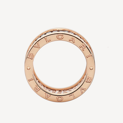 [⭐Hyrra Jewelry]ZERO 1 WITH PAVED DIAMONDS ON THE SPIRAL RING