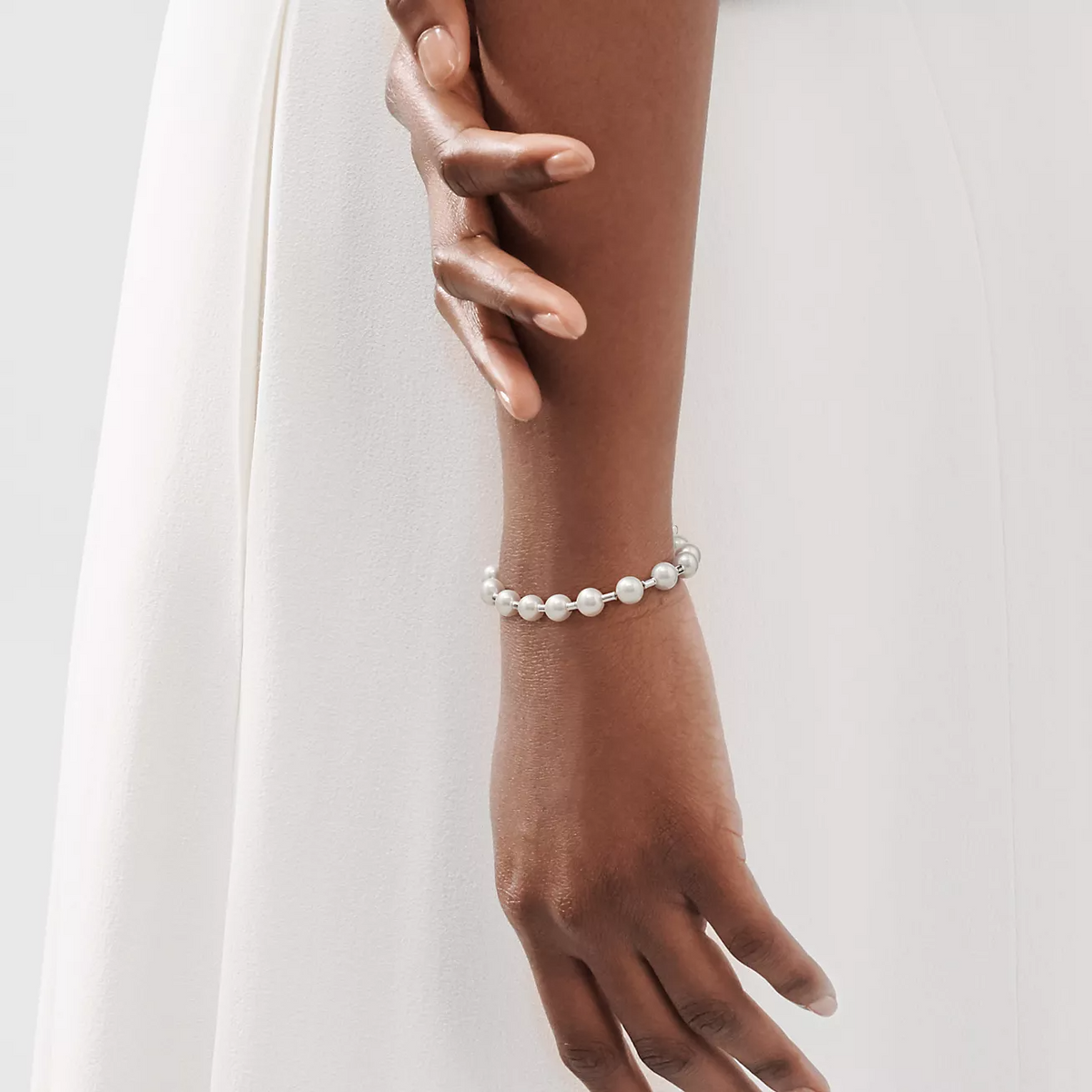[Hyrra Jewelry]PEARL 7-8MM SILVER BRACELET