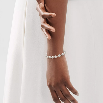 [Hyrra Jewelry]PEARL 7-8MM SILVER BRACELET