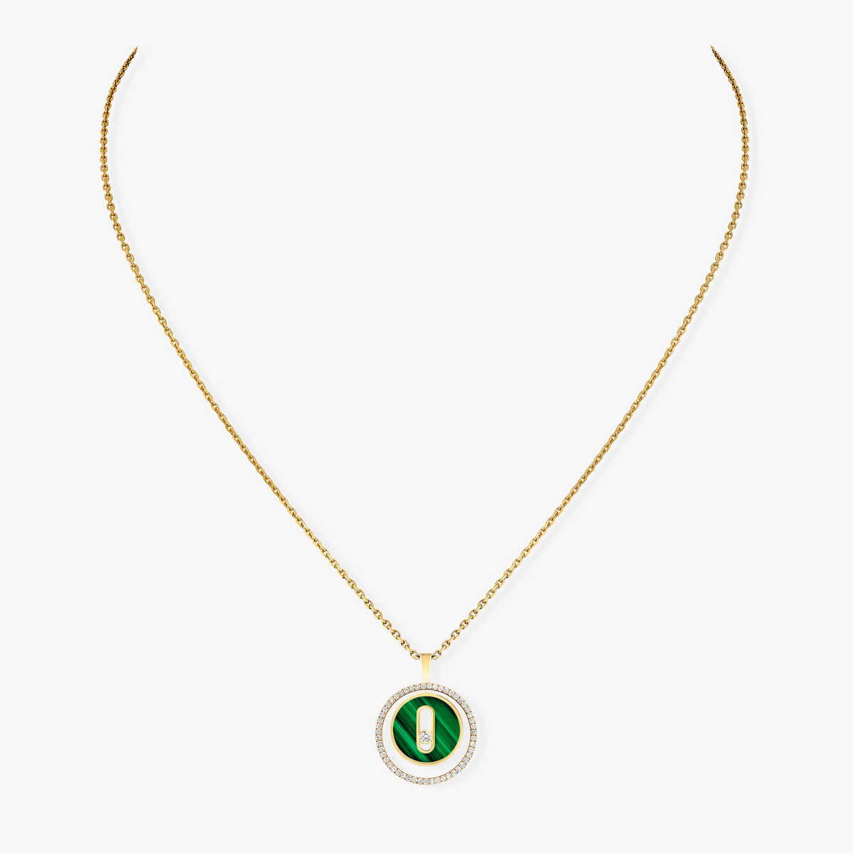 [⭐Hyrra Jewelry]Demo MOVE 1 DIAMOND MALACHITE GOLD DIAMOND NECKLACE