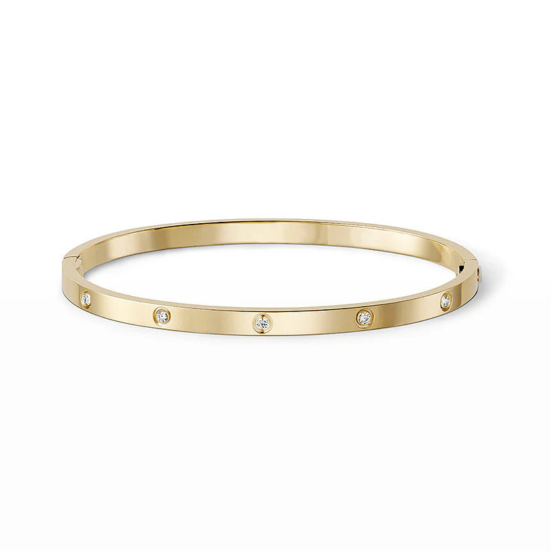 [⭐Hyrra Jewelry]LOVE BRACELET 3.65MM 10 DIAMONDS