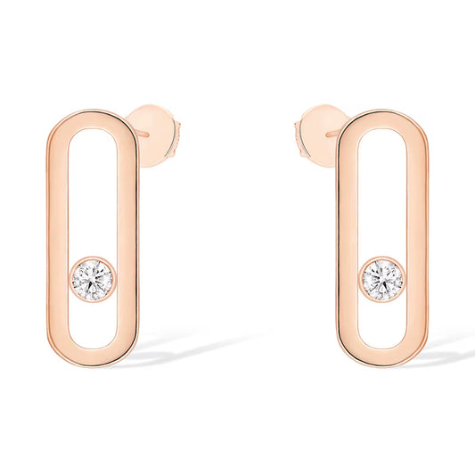 [⭐Hyrra Jewelry]MOVE UNO SMALL 1 DIAMOND EARRINGS