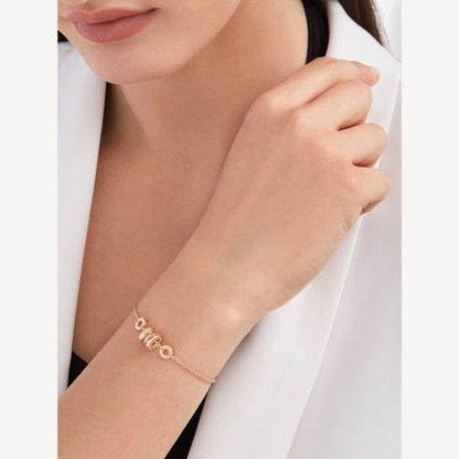 [⭐Hyrra Jewelry]ZERO 1 SOFT PINK GOLD BRACELET