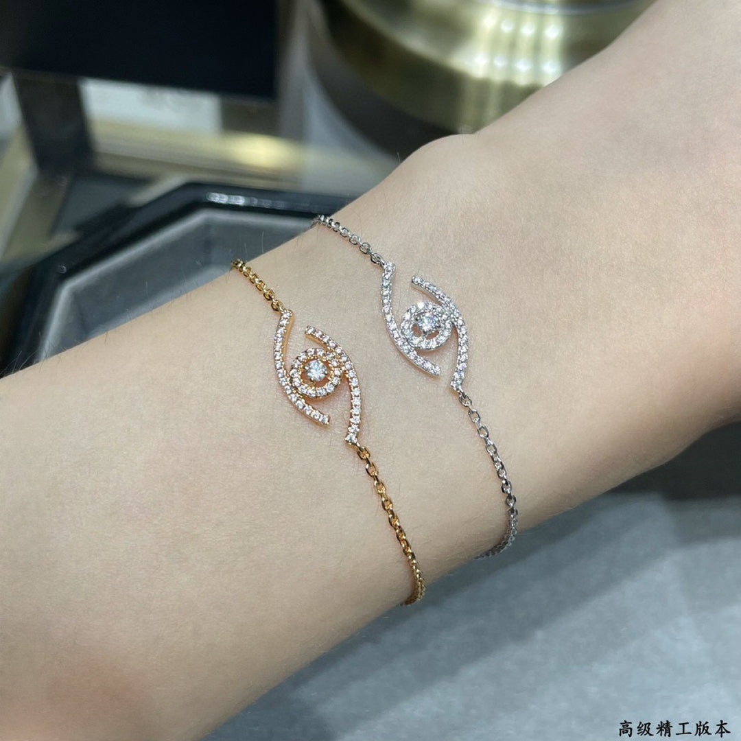 [⭐Hyrra Jewelry]Demo Eye Pave-Set Diamond Bracelet